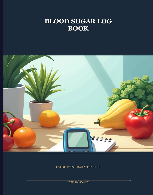 Blood Sugar Log book cover