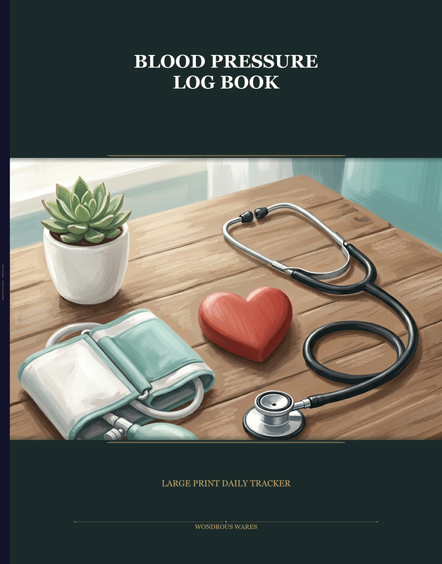 Blood Pressure Log book cover
