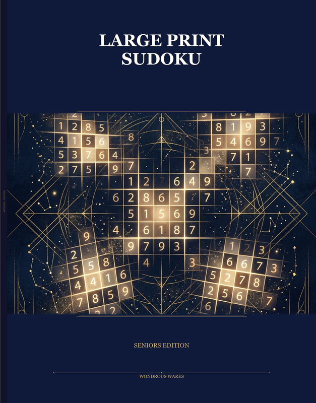 Large Print Sudoku book cover